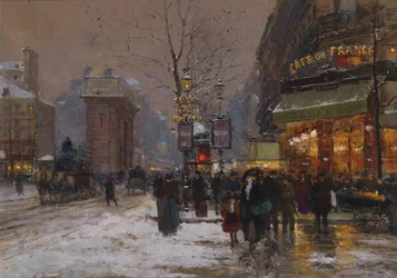 Parisian Winter Scene